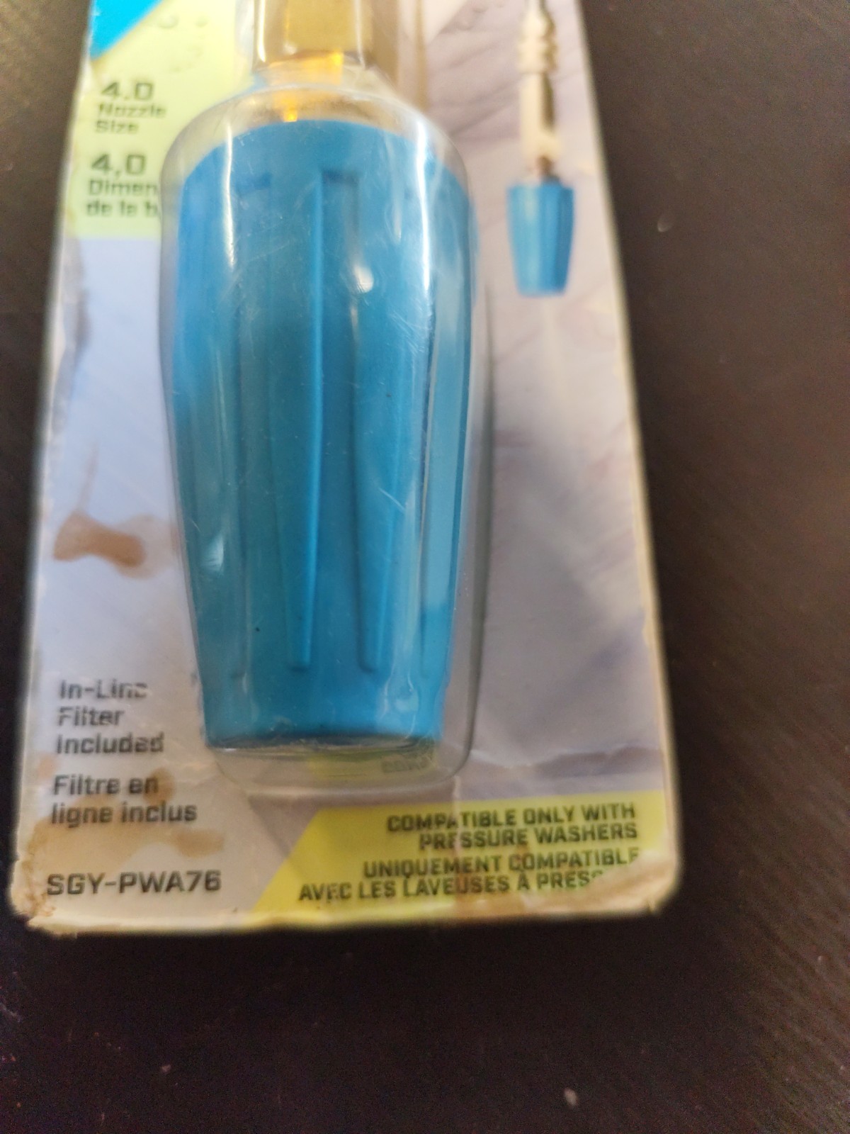 Surface Max Pressure Washer Pro turbo Nozzle 4.0 Size 4500 Max Psi Sgy-pwa76