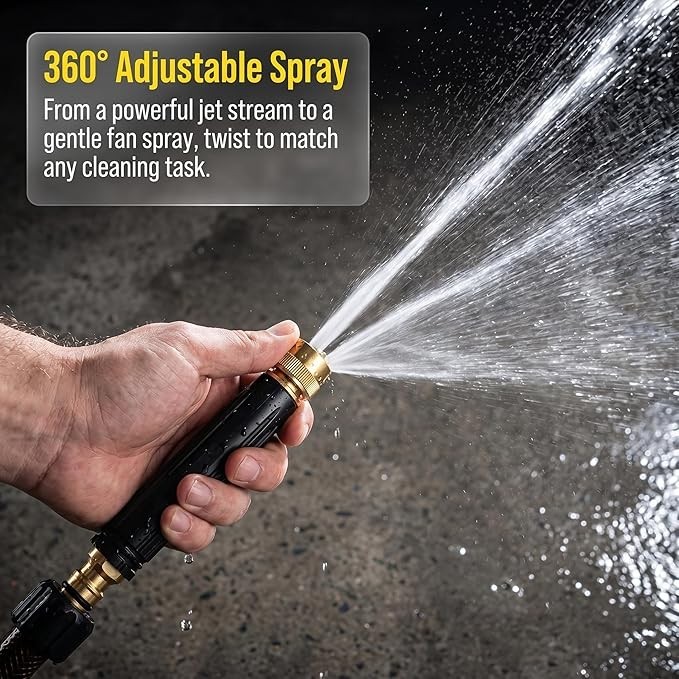 High Pressure Adjustable Garden Hose Spray Gun Nozzle for Car Wash / Watering