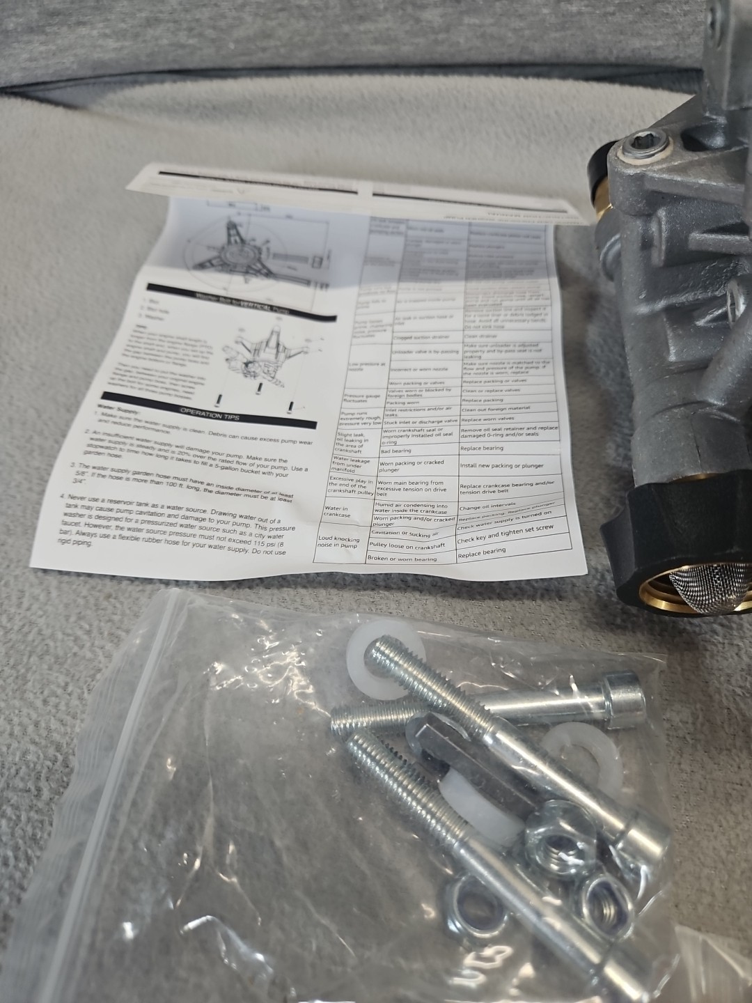 YAMATIC 7/8″ Shaft Vertical Pressure Washer Pump 2500 PSI @ 2.2 GPM Replacement