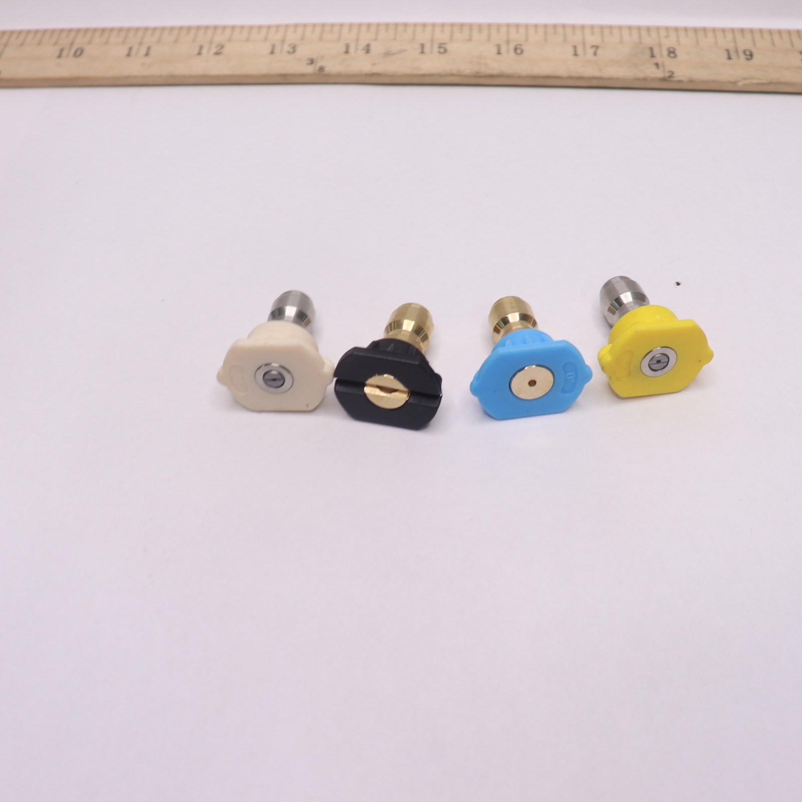 (4-Pk) High Water Pressure Tips Yellow/Blue/Black/White
