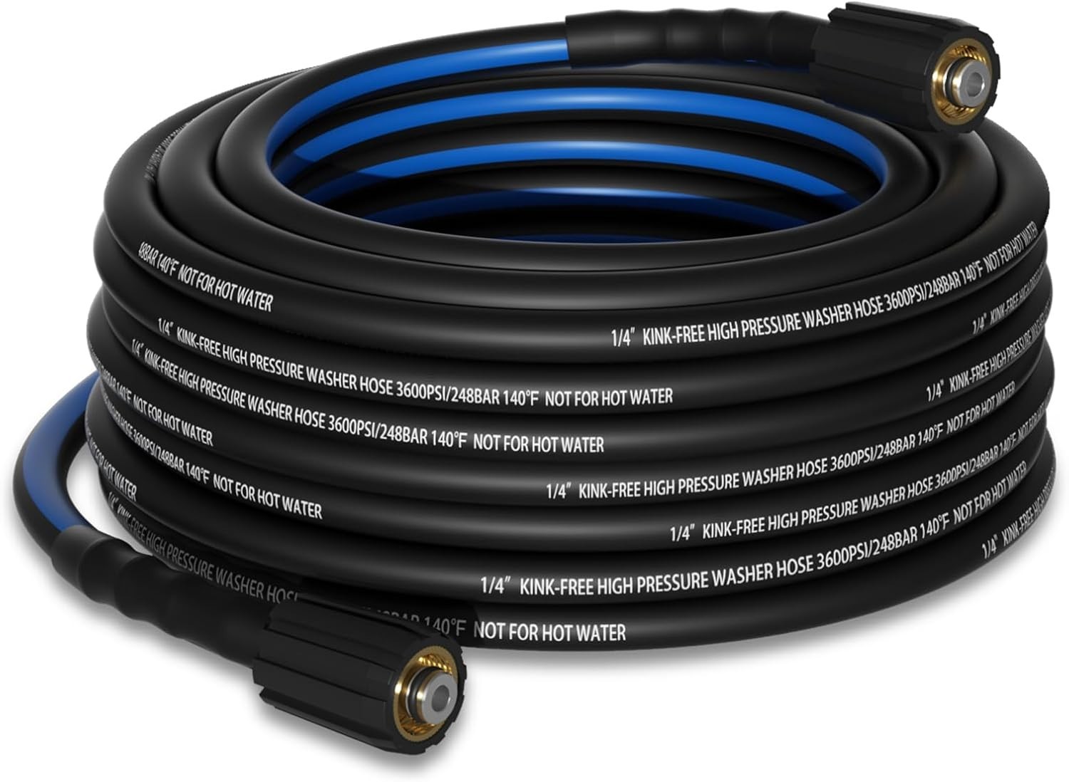 Replacement Pressure Washer Hose 25ft 3600 PSI Kink Resistant M22-14mm