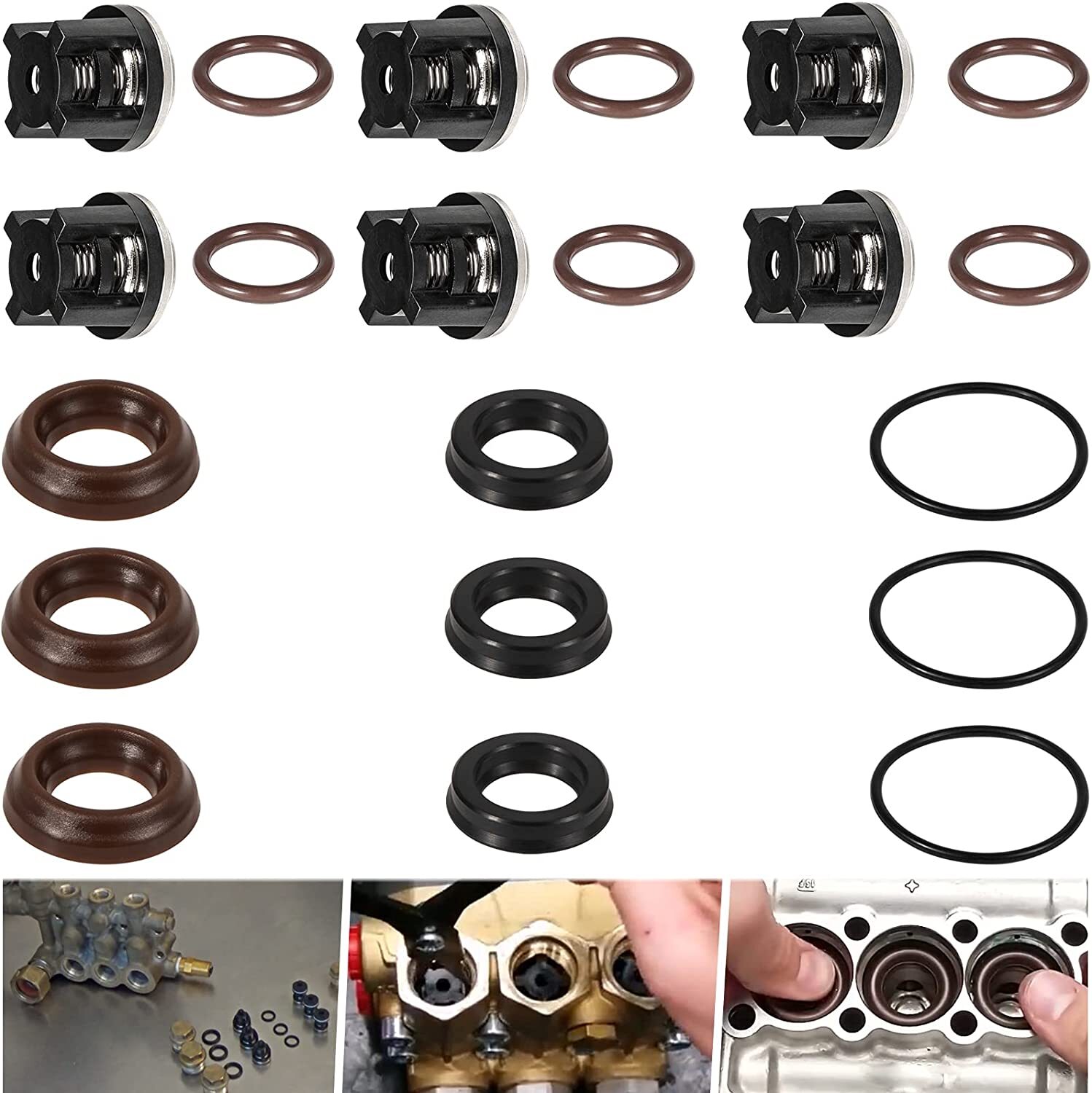 AR1828 Check Valve Kit & AR1857 Pressure Washer Packing Kit for Annovi Reverberi