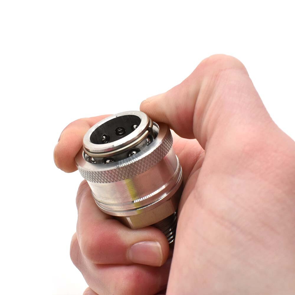 Interstate Pneumatics PW7224 1/2 Inch NPT Male Stainless Steel Coupler 5200 PSI