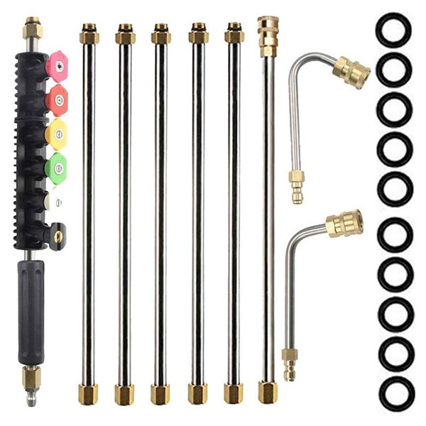 Pressure Washer Extension Wand, 9 Pack Power Washer Lance with 5 Atomization…