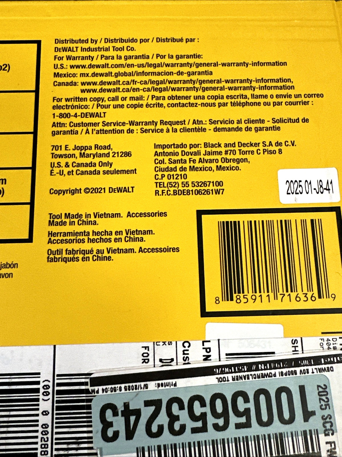 DEWALT DCPW550B 20V MAX Cordless 550-psi Pressure Washer Cleaner Kit Tool Only