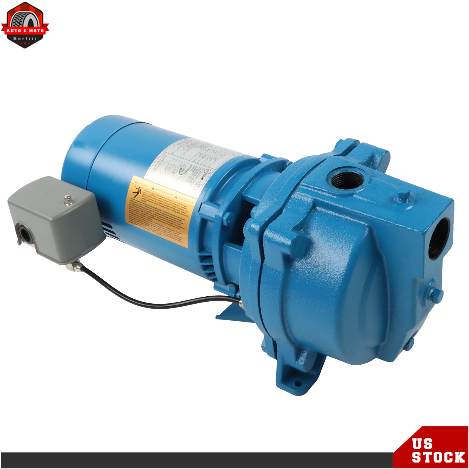 Dual 115/230v Cast Iron 1/2 HP, J5S Shallow Well Jet Pump Single Phase 3450RPM