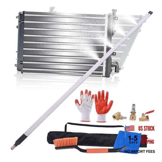 Radiator Cleaning Wand 40″ – High Pressure Washer Extension Tool Kit for
