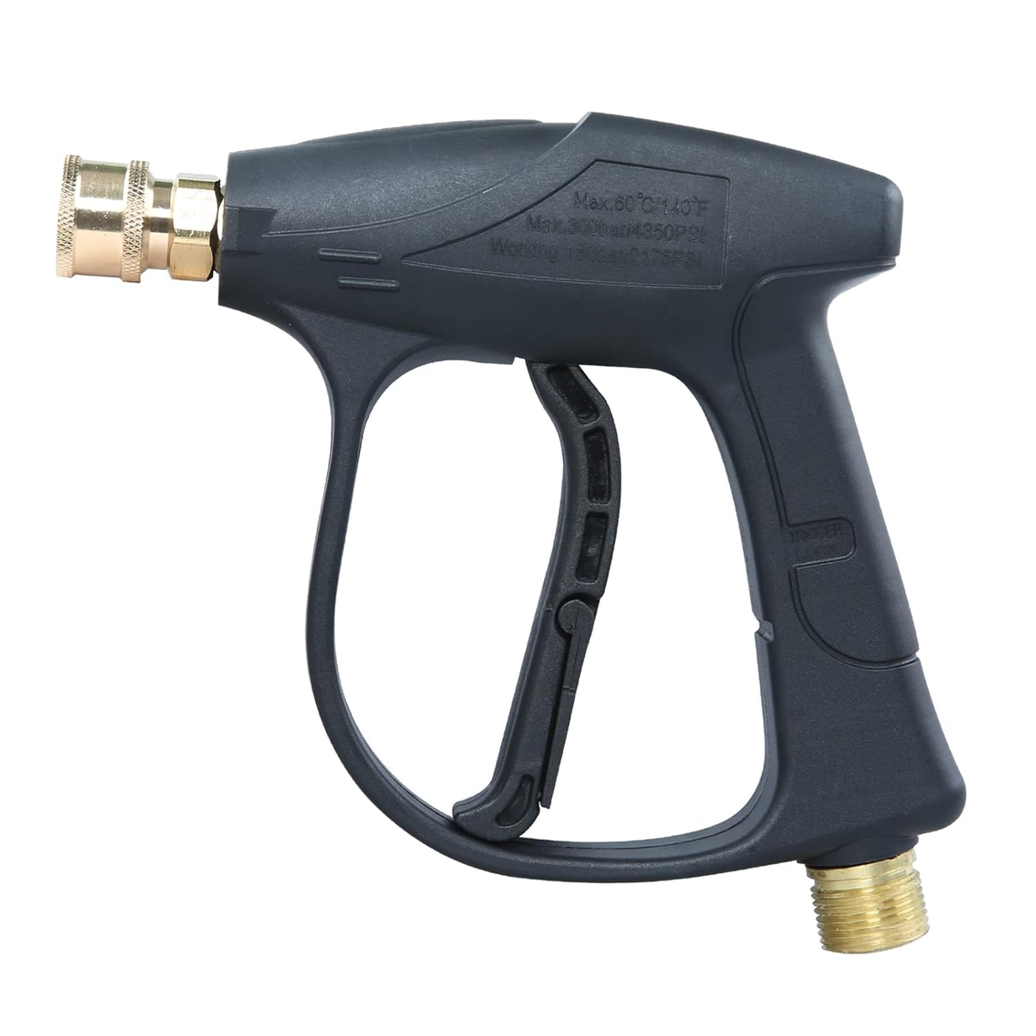 Dark Black 3000 PSI High Pressure Power Washer Short Gun Nozzle