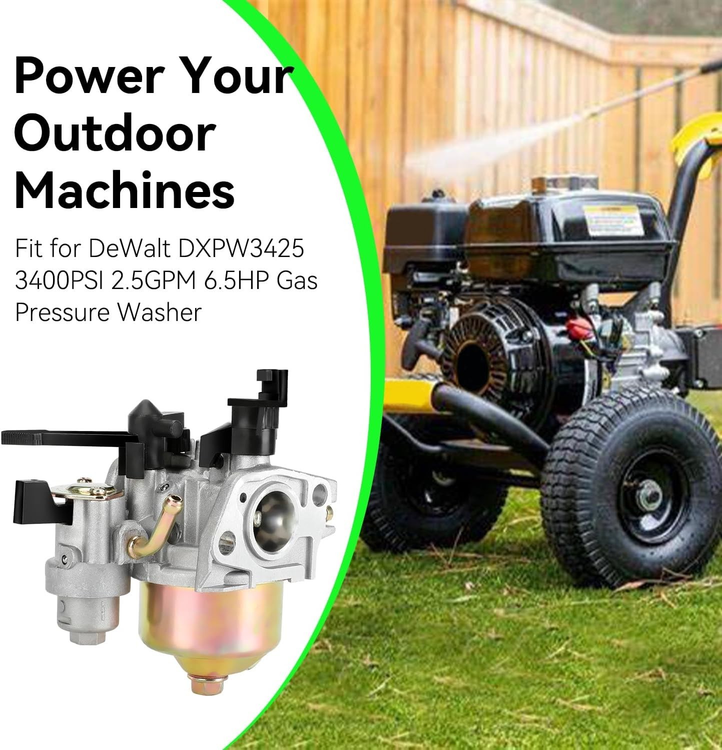 Efficient Replacement Carb Kit for 3400 PSI Pressure Washers – Smooth Operation