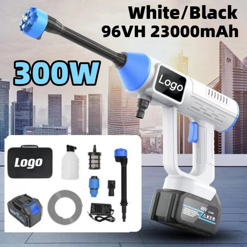 Portable High Pressure Car Washer Cordless Cleaner Wireless Water Spray Gun 300W