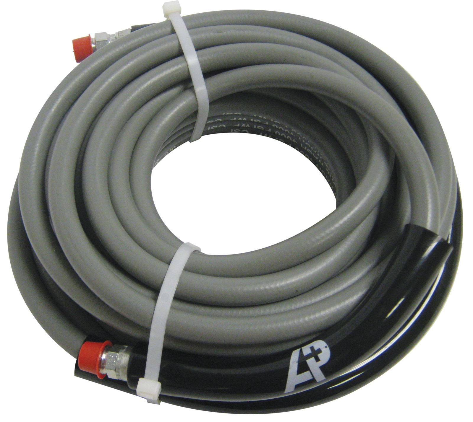 AP 1-Wire Gray Smooth Hose, 3/8″ x 100 Ft, 4000 PSI, Non-Marking Cover