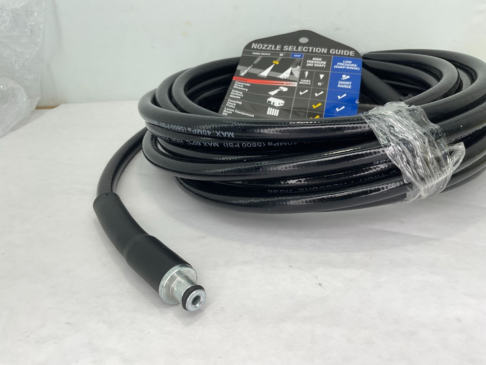 NEW 5M (16.4Ft) High Pressure Washer Replacement Hose M22 14 & Click Type Plug C