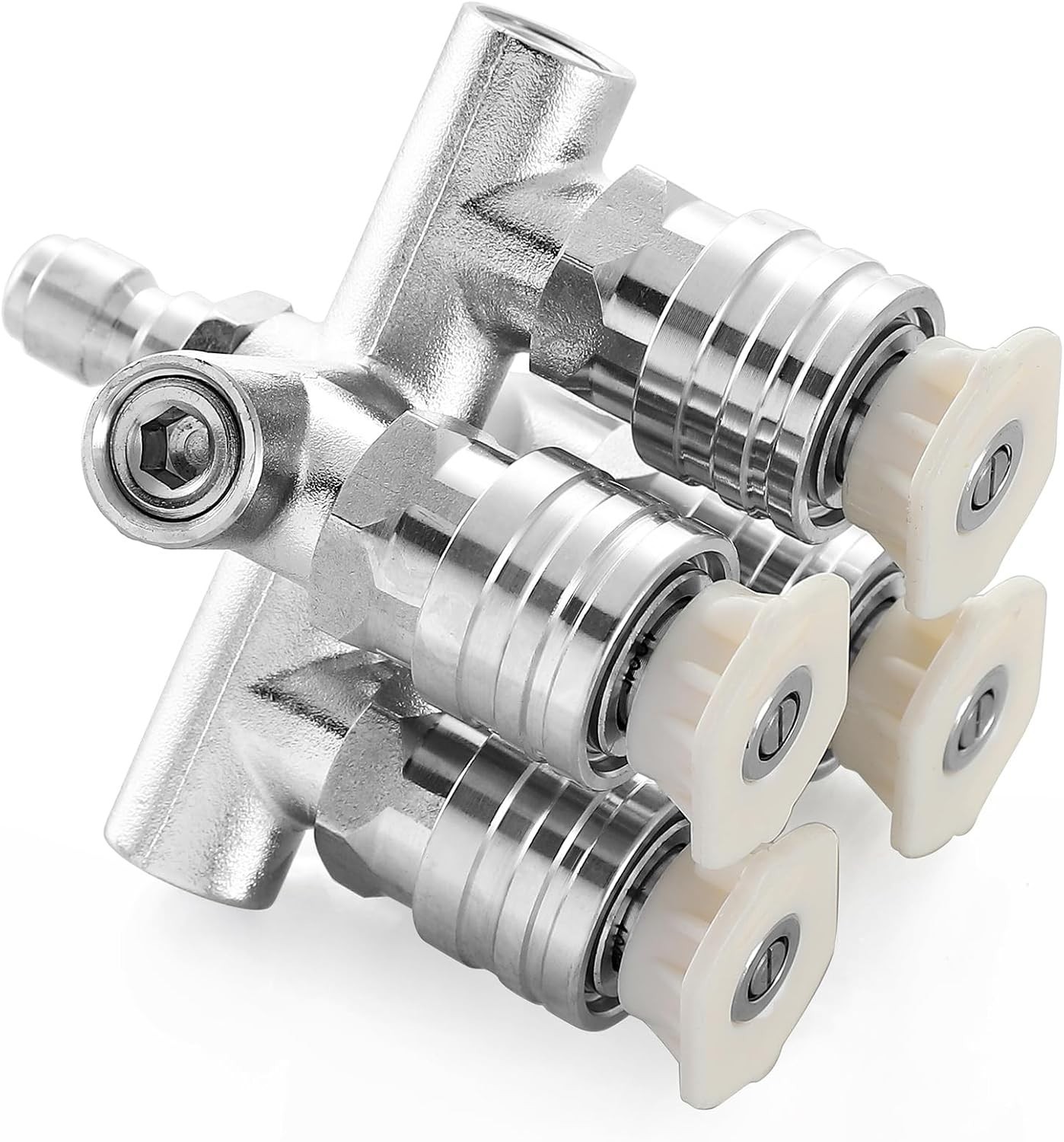 Quadruple Pressure Washer Tips – 4-in-1 Stainless Steel Nozzle Set, 5000 PSI