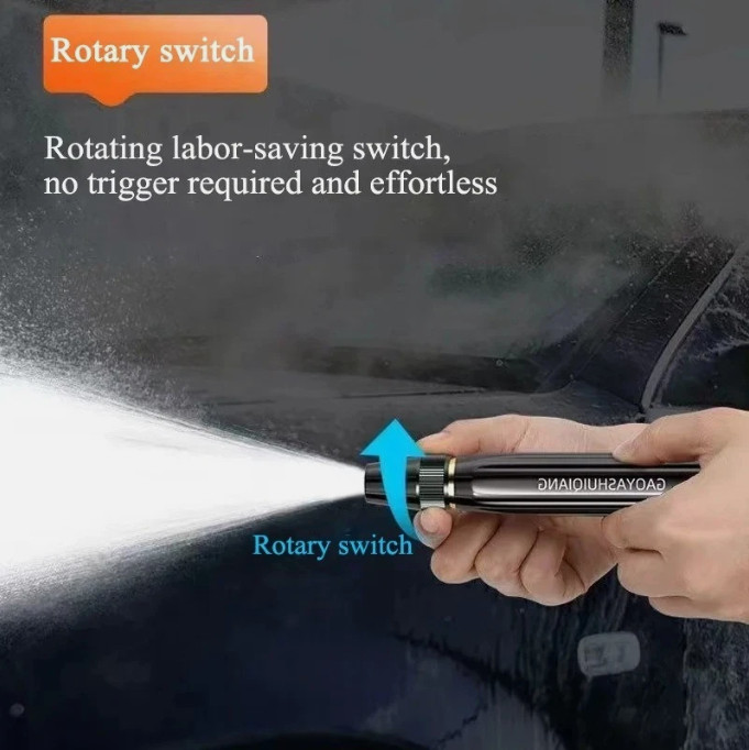 High Pressure Car Wash Water Gun Spray Nozzle Portable Washer for Auto