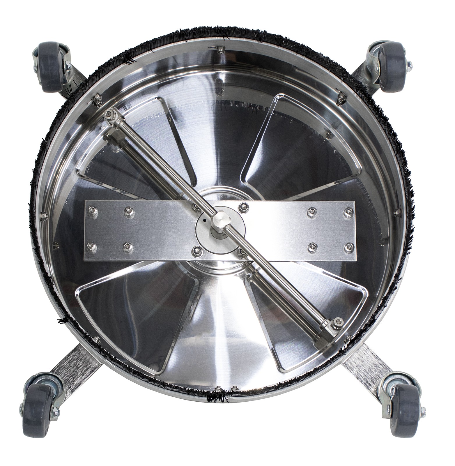 Erie Tools 18″ Stainless Steel Pressure Washer Flat Surface Cleaner with Wheels
