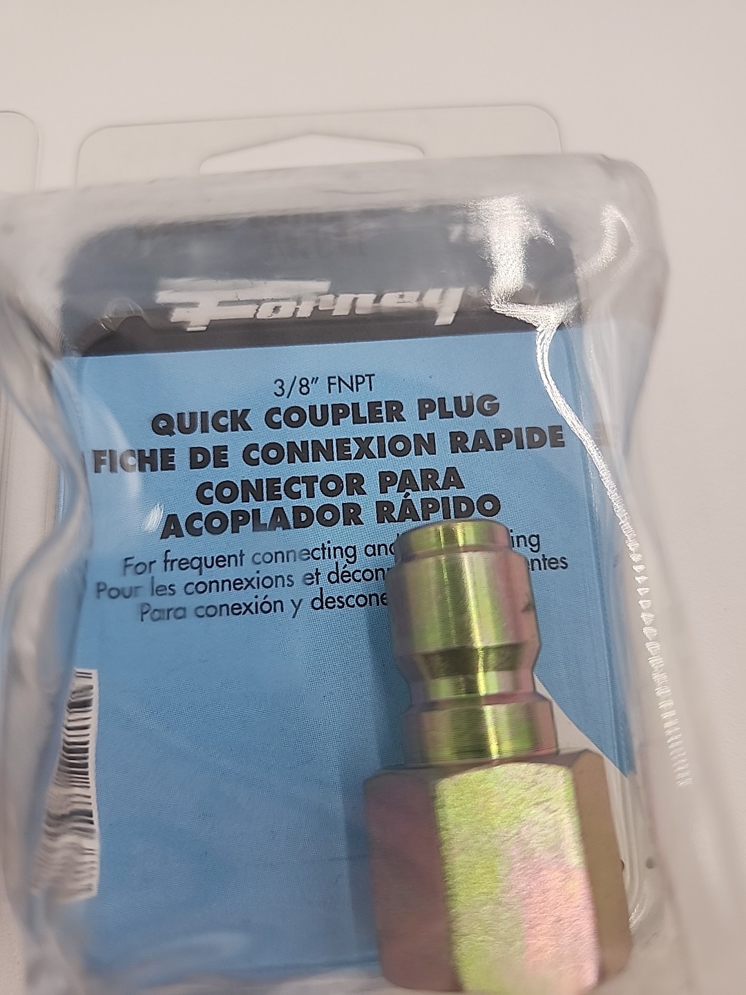 Forney Pressure Washer BRASS Quick Coupler Plug