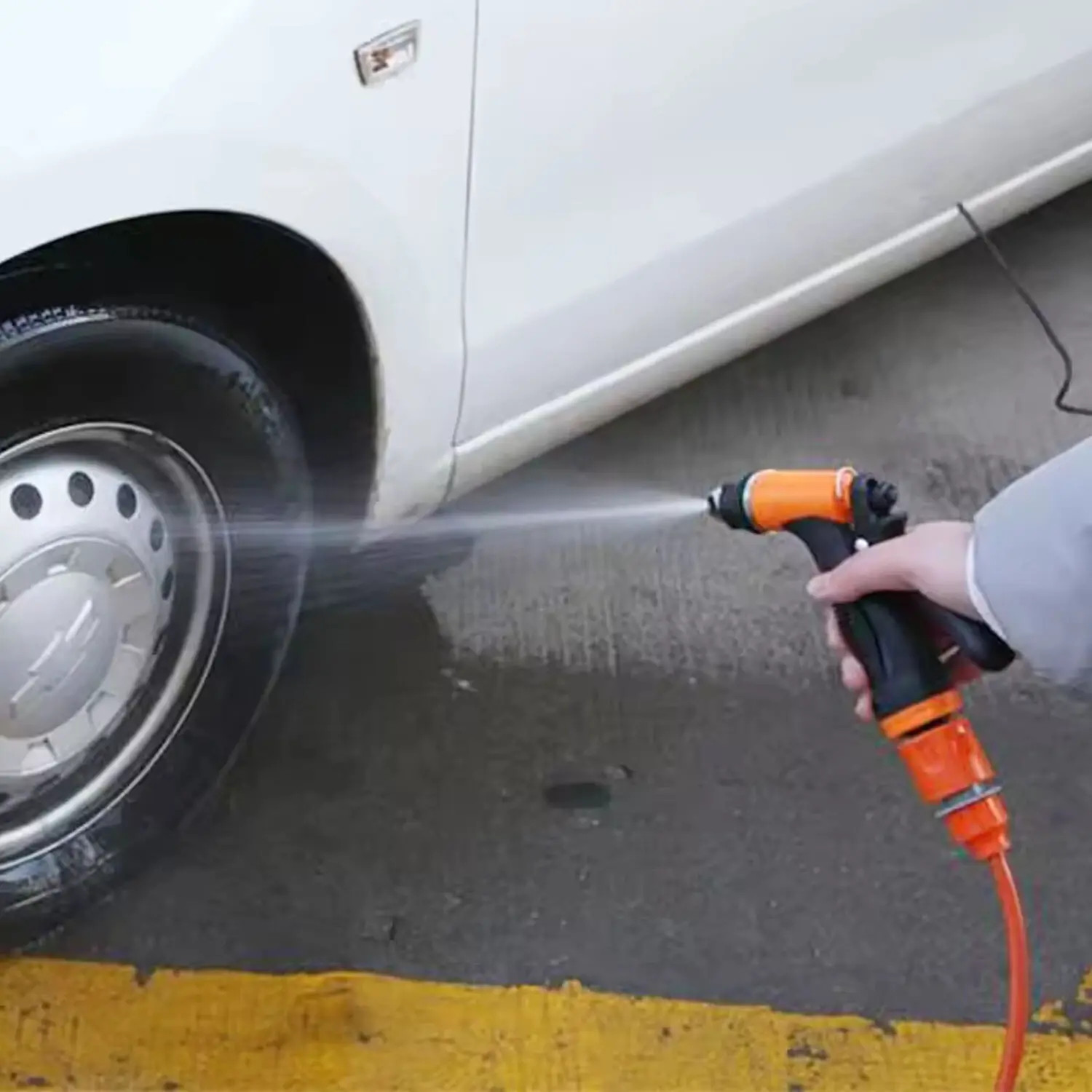 12V High Pressure Car Electric Washer Kit 130PSI Portable Self-Priming Wash Pump
