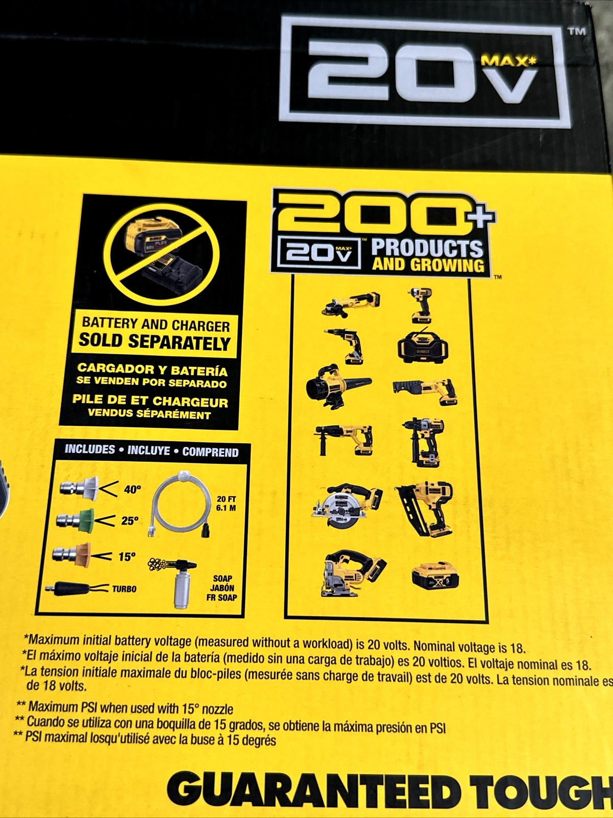 DEWALT DCPW550B 20V MAX Cordless 550-psi Pressure Washer Cleaner Kit Tool Only