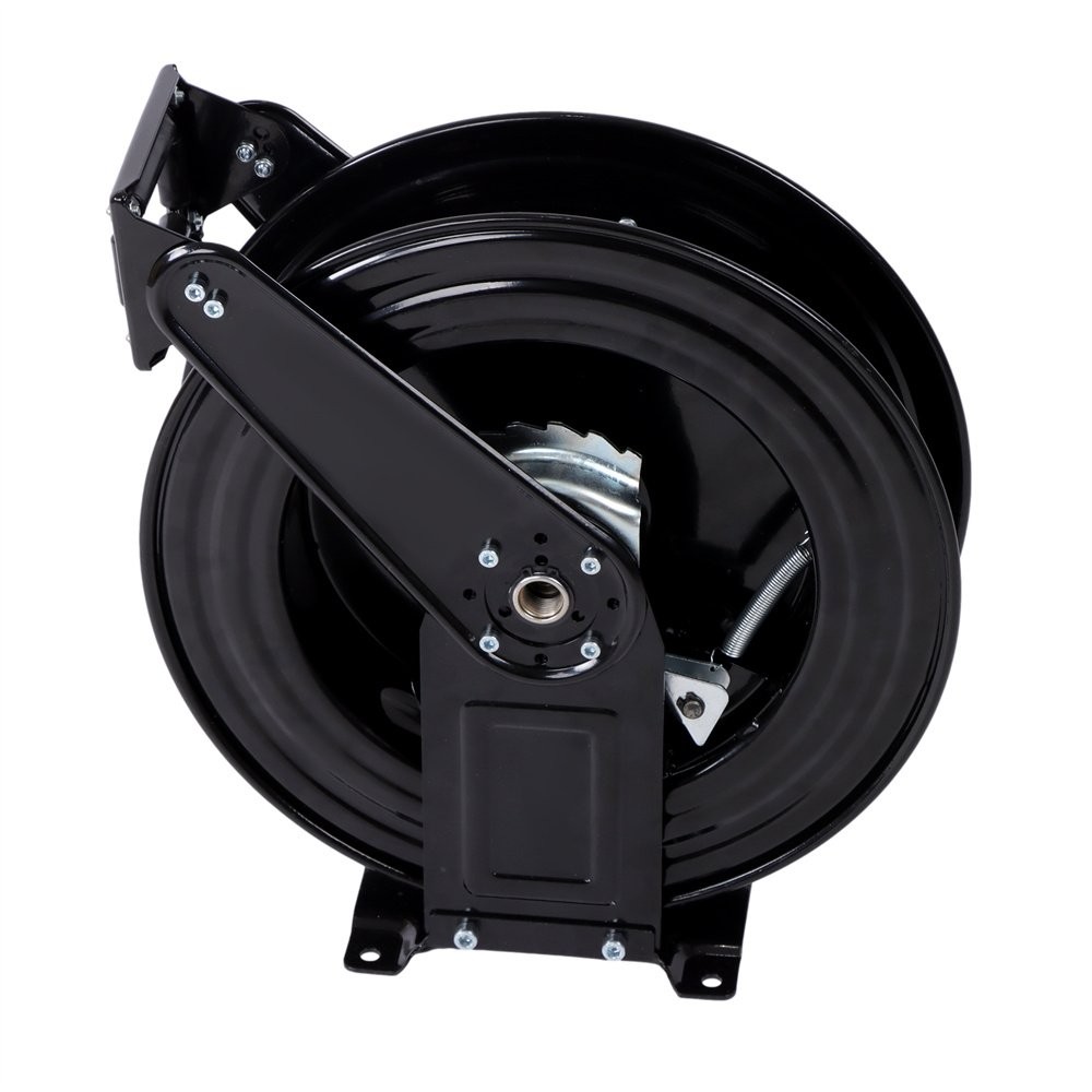 3/8″ X 50 FT High Pressure Washer Hose Reel for Water/Air/Oil Auto-Retractable