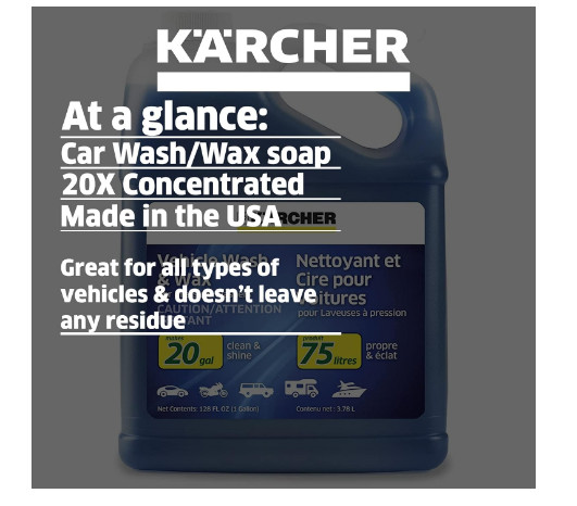 Car Wash Wax Clean Shine Pressure Washer Vehicle Cleaner Detergent Soap 1 Gallon