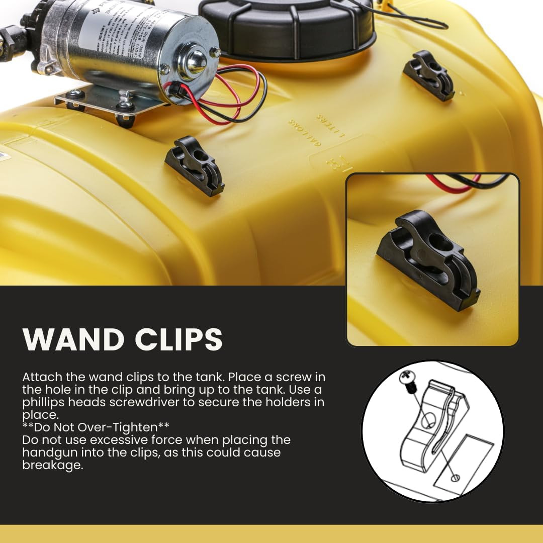 25 Gallon Gold Spot Sprayer | Prime Pump (60 PSI) | 2.2 GPM 12V Diaphragm | Delu