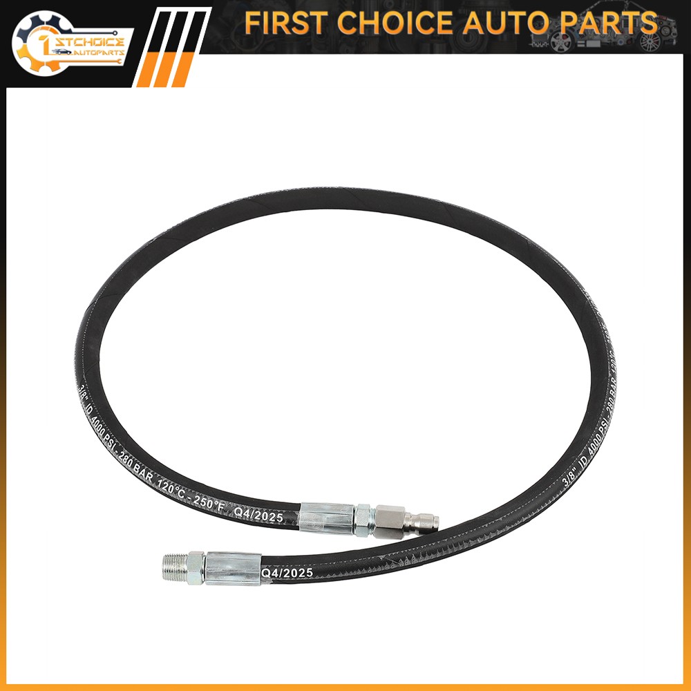 Pressure Washer Whip Hose 4 ft X 3/8 Inch Hose Reel Connector Hose For Pressure