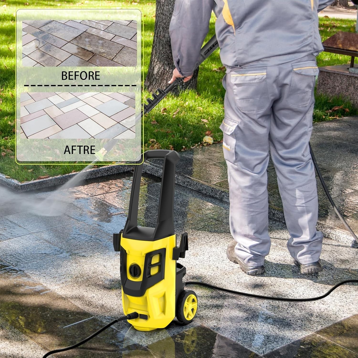 Acquax Electric Pressure Washer 4300 PSI 2.8 GPM High Pressure Washer Power Wash