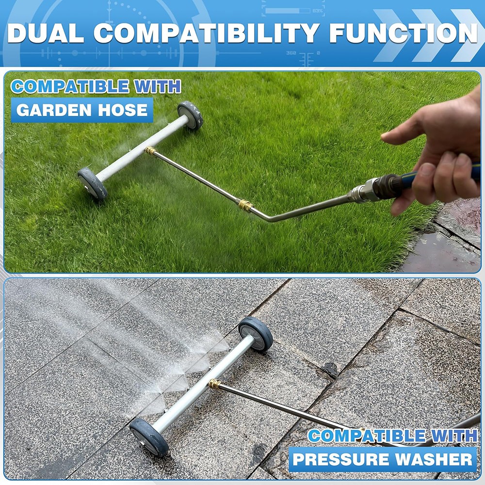 Pressure Power Washer Undercarriage Under Car Cleaner 16″ 4000 PSI Water Broom