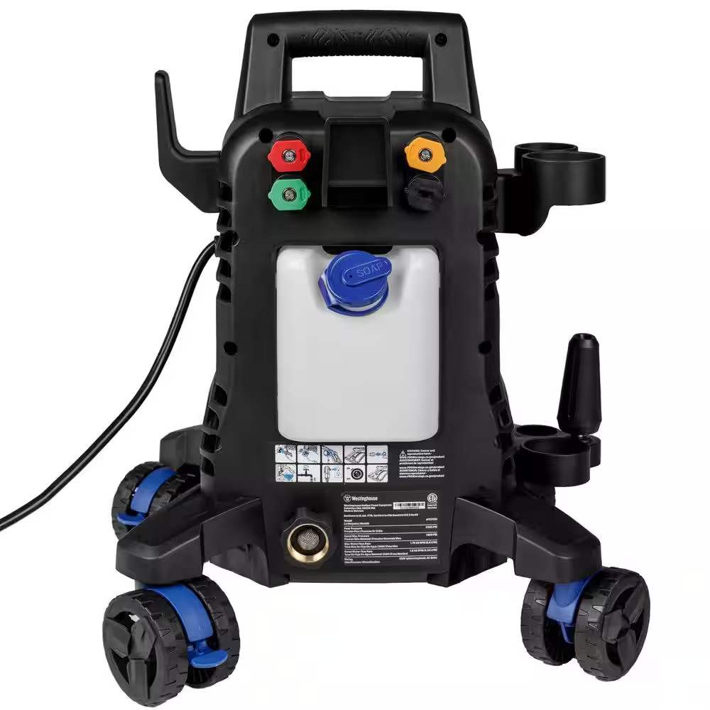 2300 Max PSI 1.76 Max GPM Cold Water Electric Pressure Washer 5- Tips