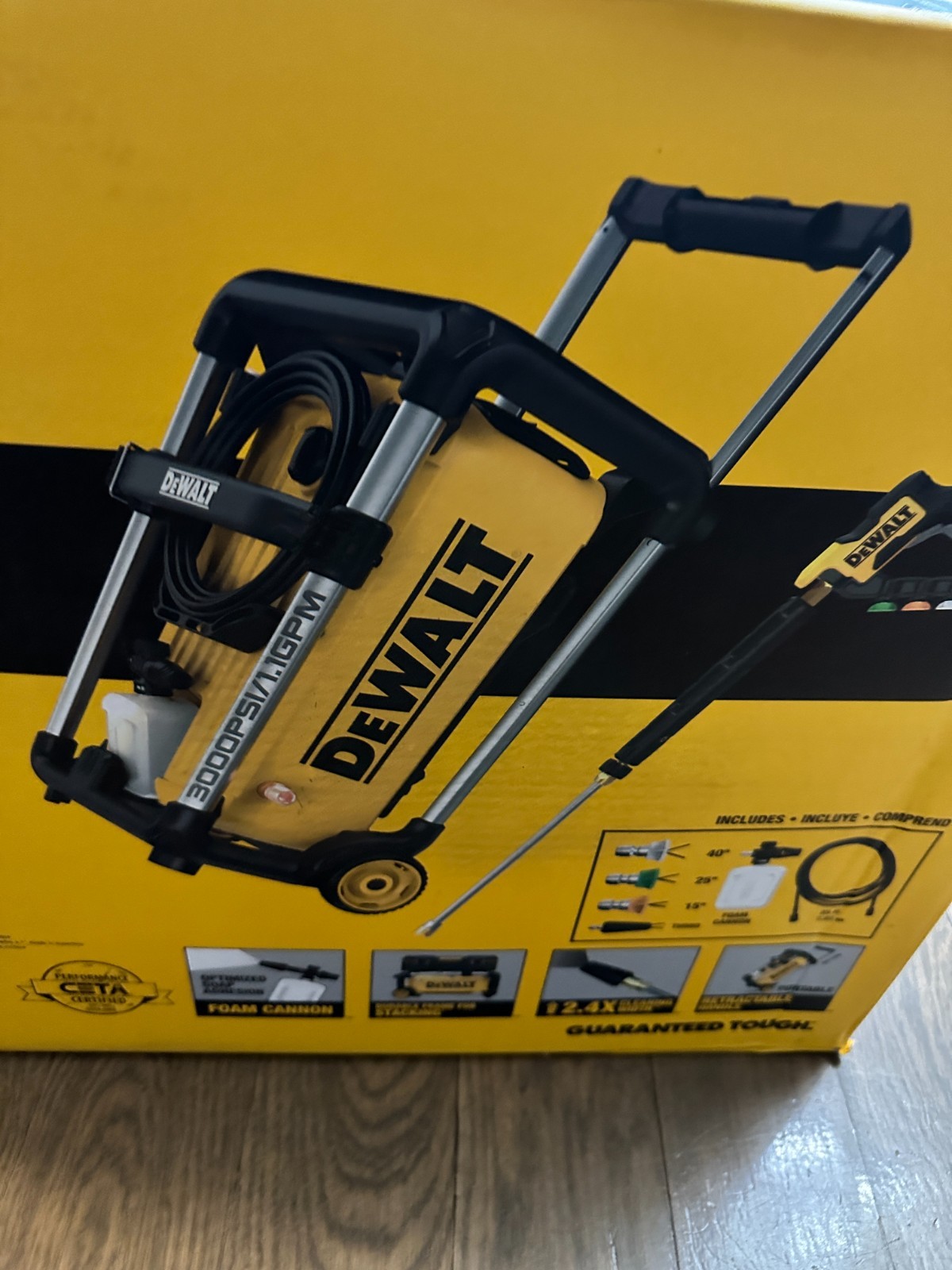 *NEW Dewalt DWPW3000 3000 PSI Cold Water Electric Pressure Washer 1.1 GPM 15 amp