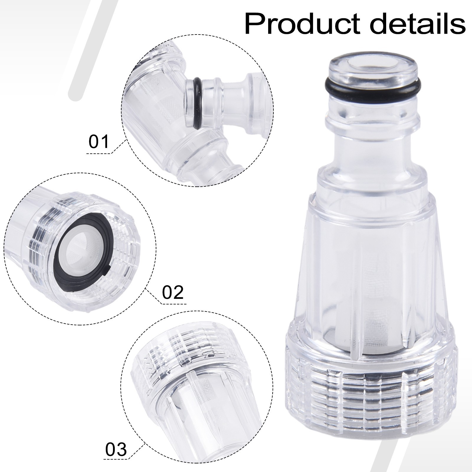 Car Clean Machine Water Filter Connection For K2-K7 Series New