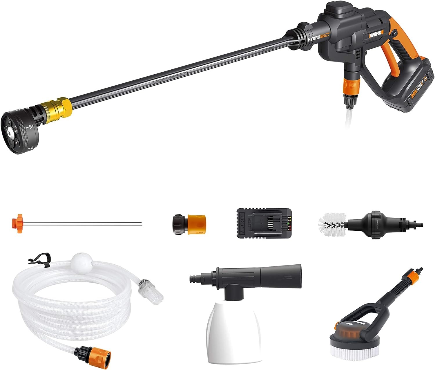 WG620.3 Worx 20V Hydroshot Bundle with Automotive & Boat Cleaning Kit
