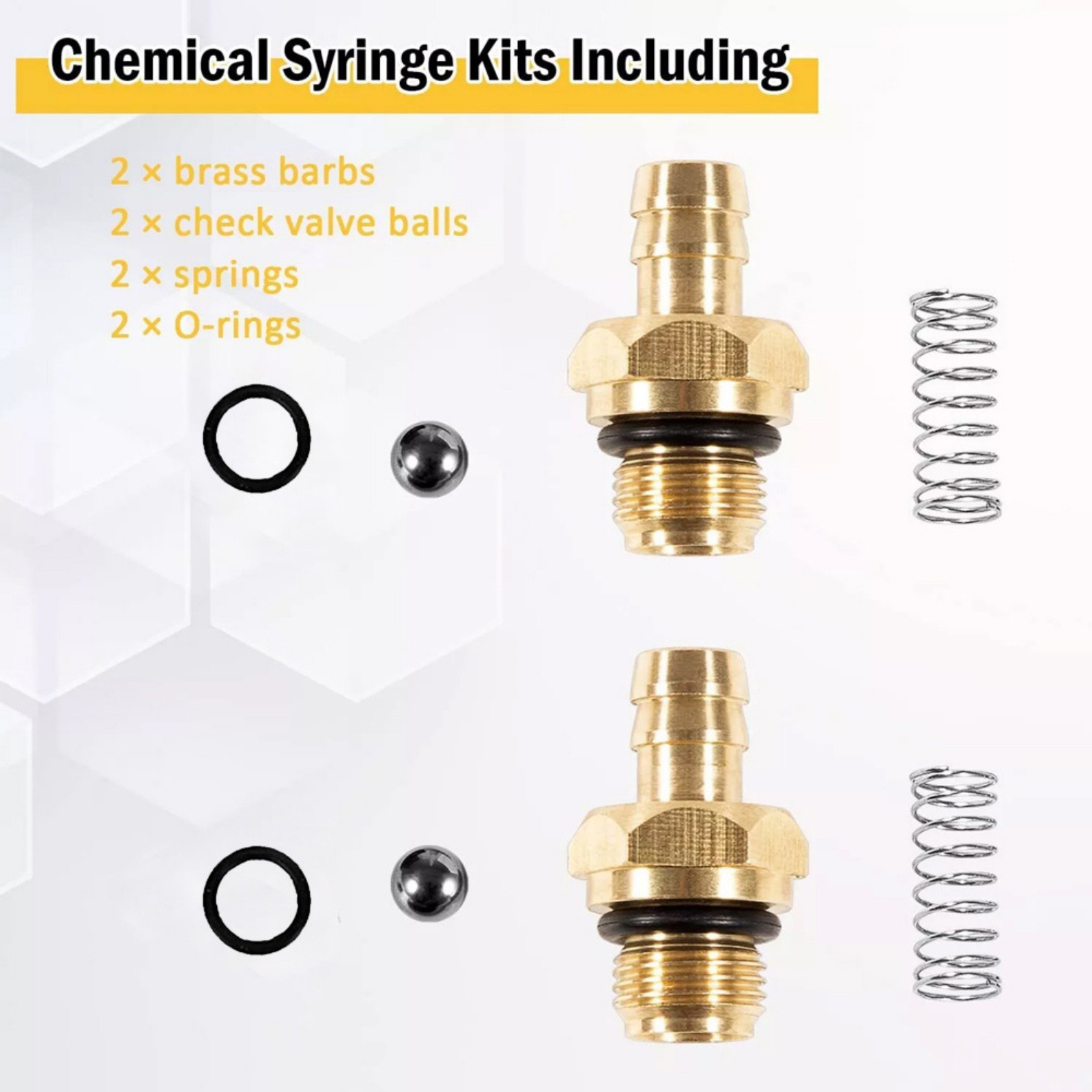 Professional Chemical Injector Replacement Part Kit for Pressure Washer Systems