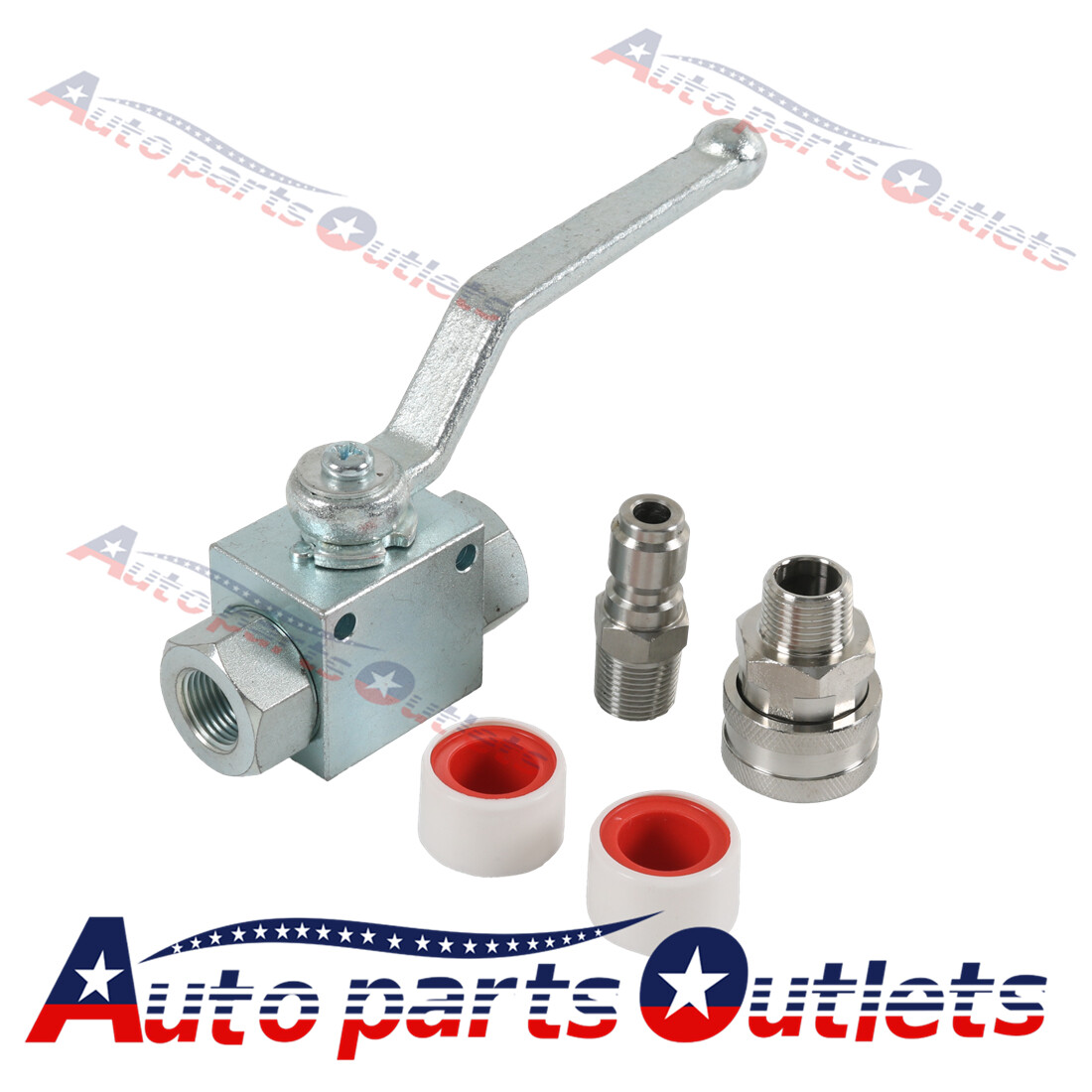 New 4500 Psi 3/8″ Fitting Female Out Steel Ball Valve For Pressure Washers Max