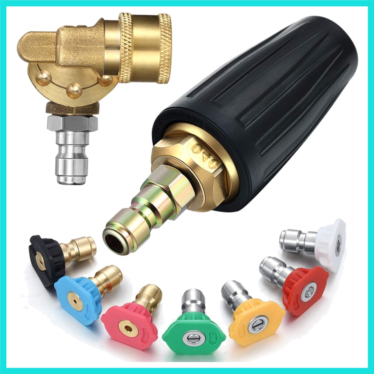 4000 Psi Turbo Nozzle Pressure Washer Tips with 1/4 Quick Connector 4500 Psi …