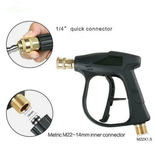 1/4″ Snow Foam Pressure Washer Gun Car Wash Soap Lance Cannon Spray Jet Bottle