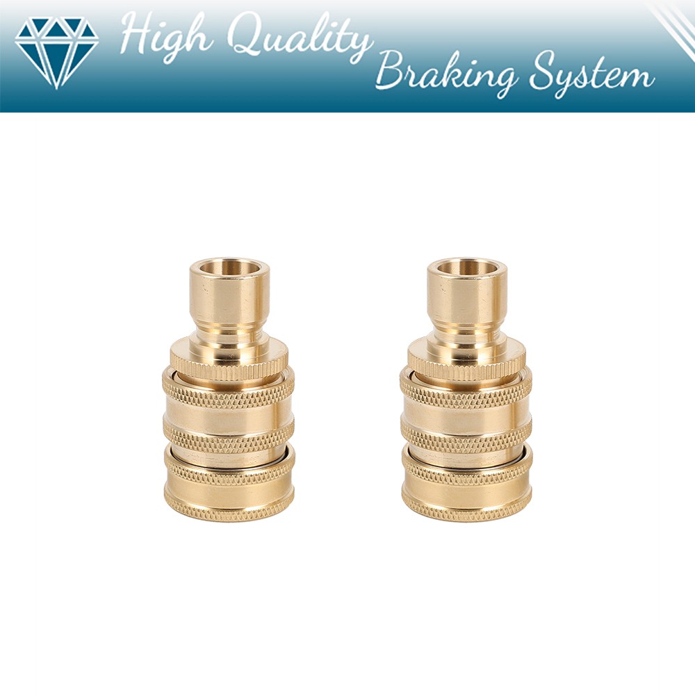 3/4 Inch Garden Hose Quick Connect Water SOLID Brass Female Male Connector Set