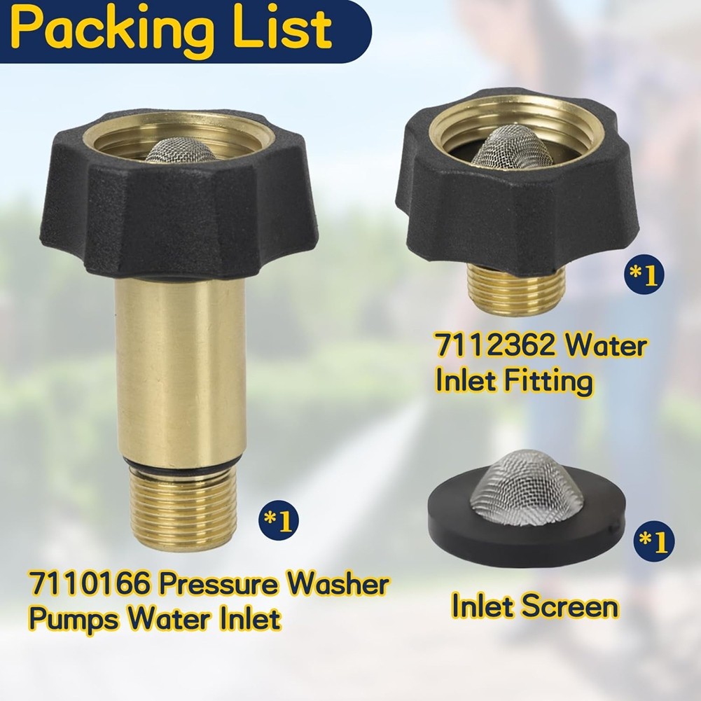 7112362 and 7110166 Inlet Fitting ‘Water for Pump Parts’ Hydropu9972