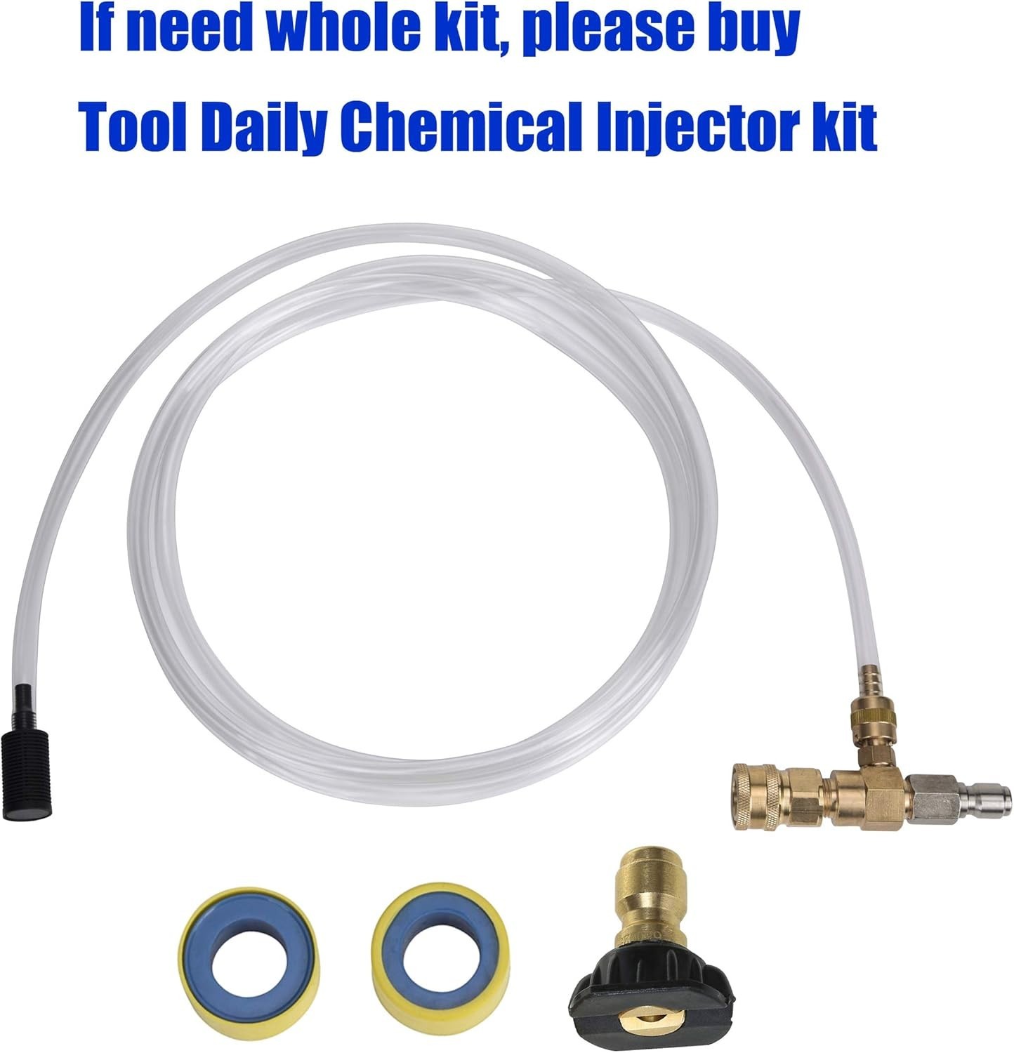 Pressure Washer Siphon Hose and Filter for Soap and Chemical Injector, 10 Fee…
