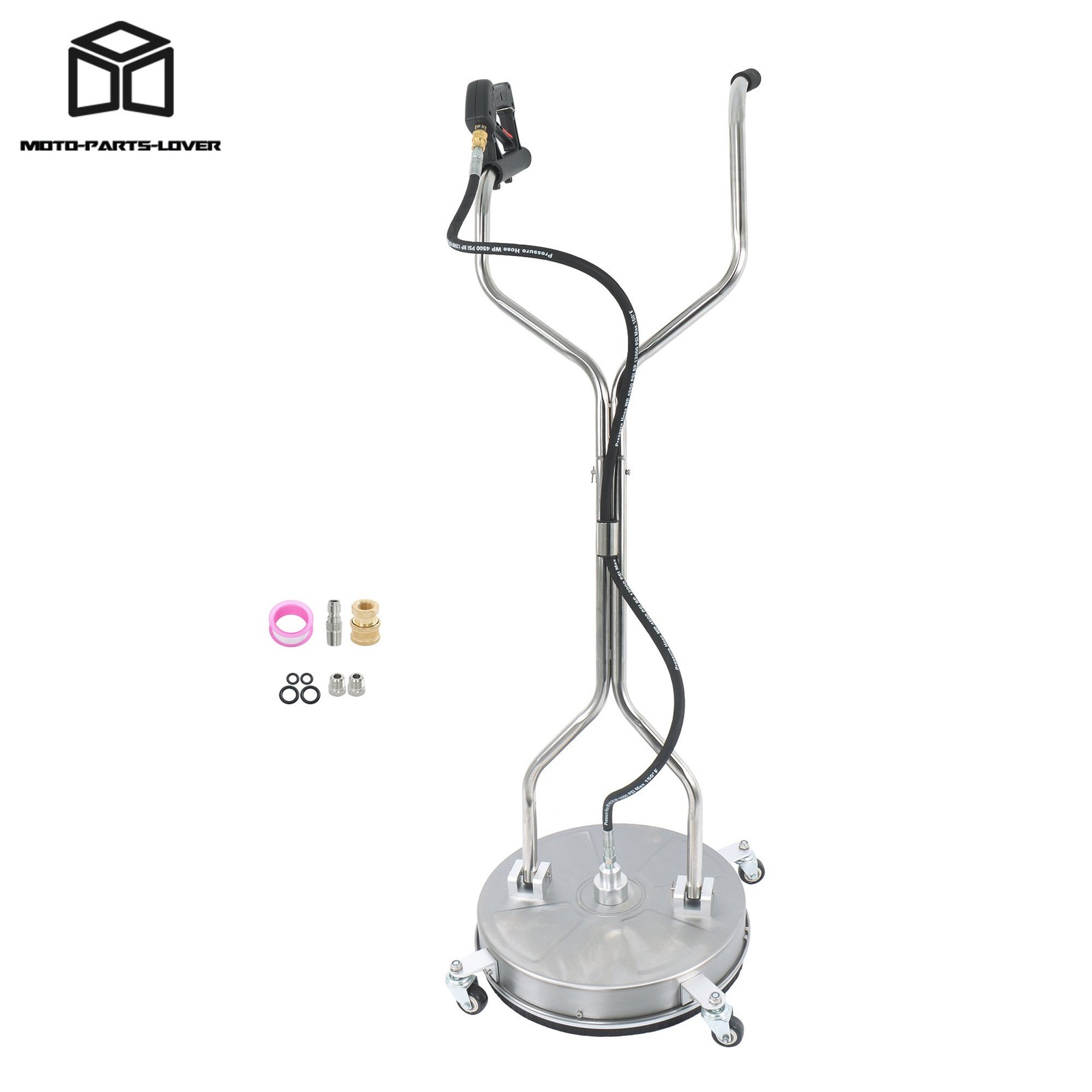 18Inch Pressure Washer Surface Cleaner W/ Handles & Wheels Quick Connect