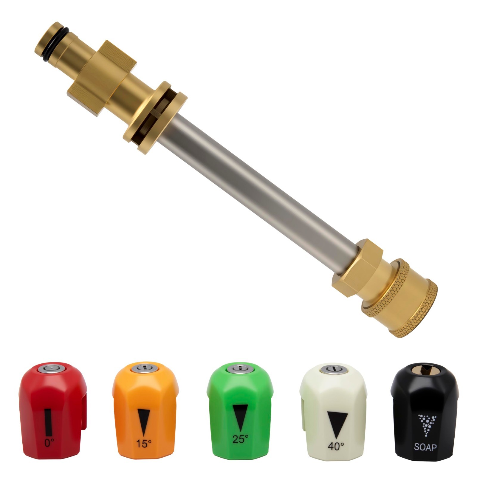 Pressure Washer Gun Adapter & Quick-Connect Nozzles for Sun Joe SPX Series