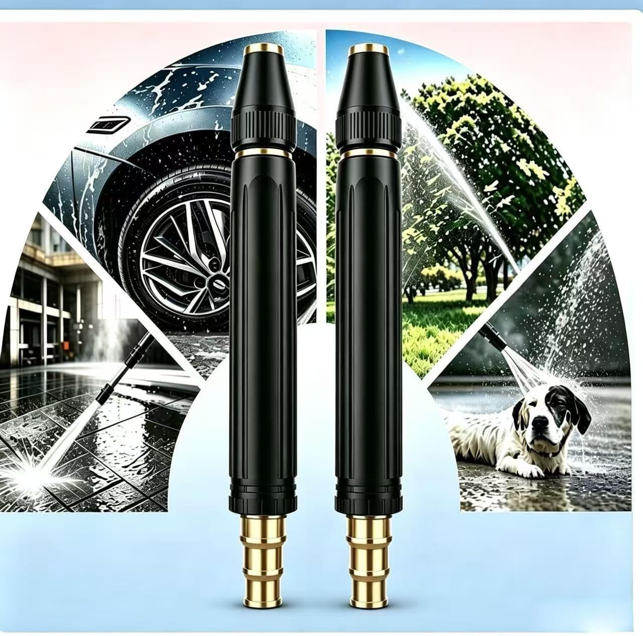 High Pressure Car Wash Gun, 3 Adjustable Spray Modes | Ideal for Car Washing,…