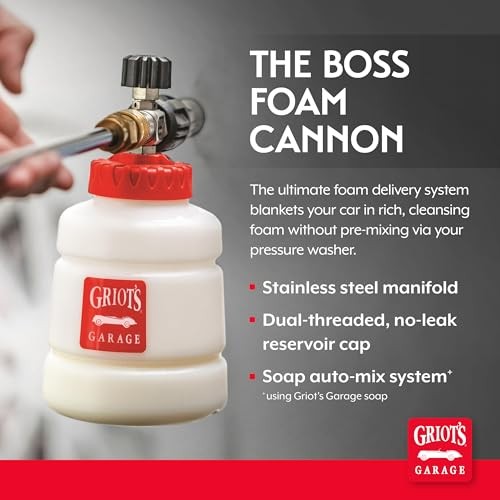 Griot’s Garage The BOSS for Car Washing and Detailing, Pressure Foam Cannon