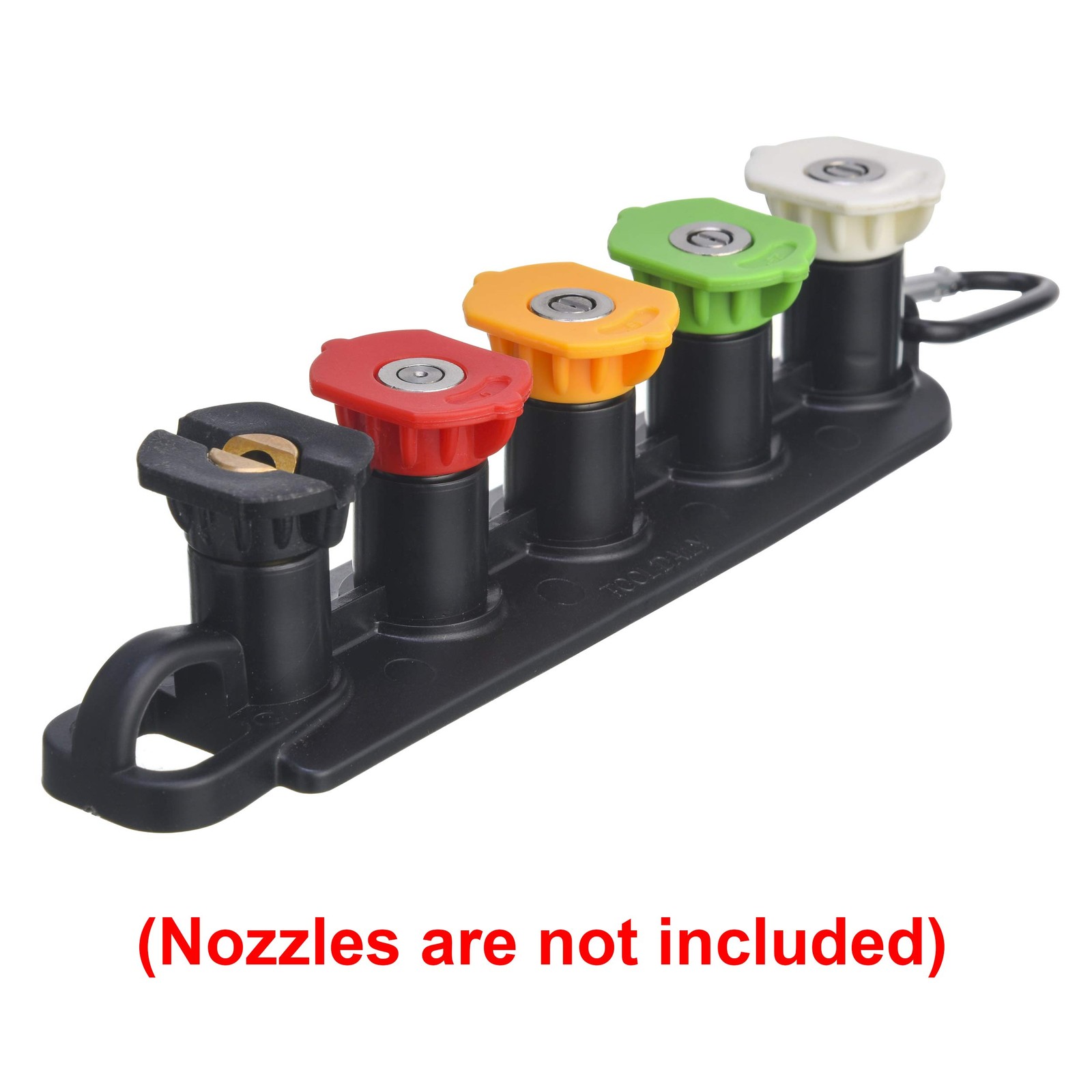 Pressure Washer Nozzle Holder Holds 5 Nozzle Tips Black