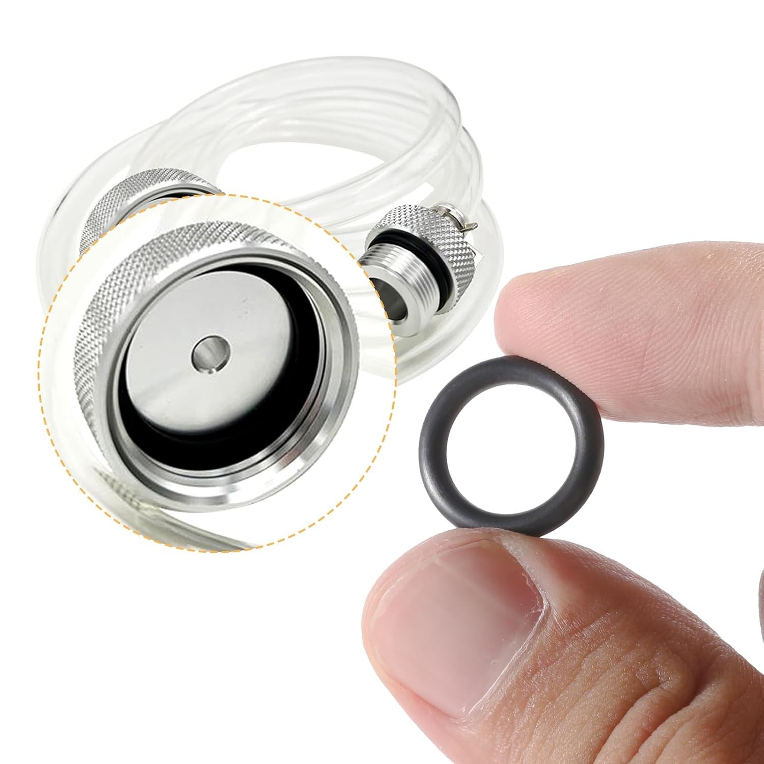 50 Pack Pressure Washer O-Rings, Hose Gasket Washers, 1/4″ and 3/8″ Quick Con…