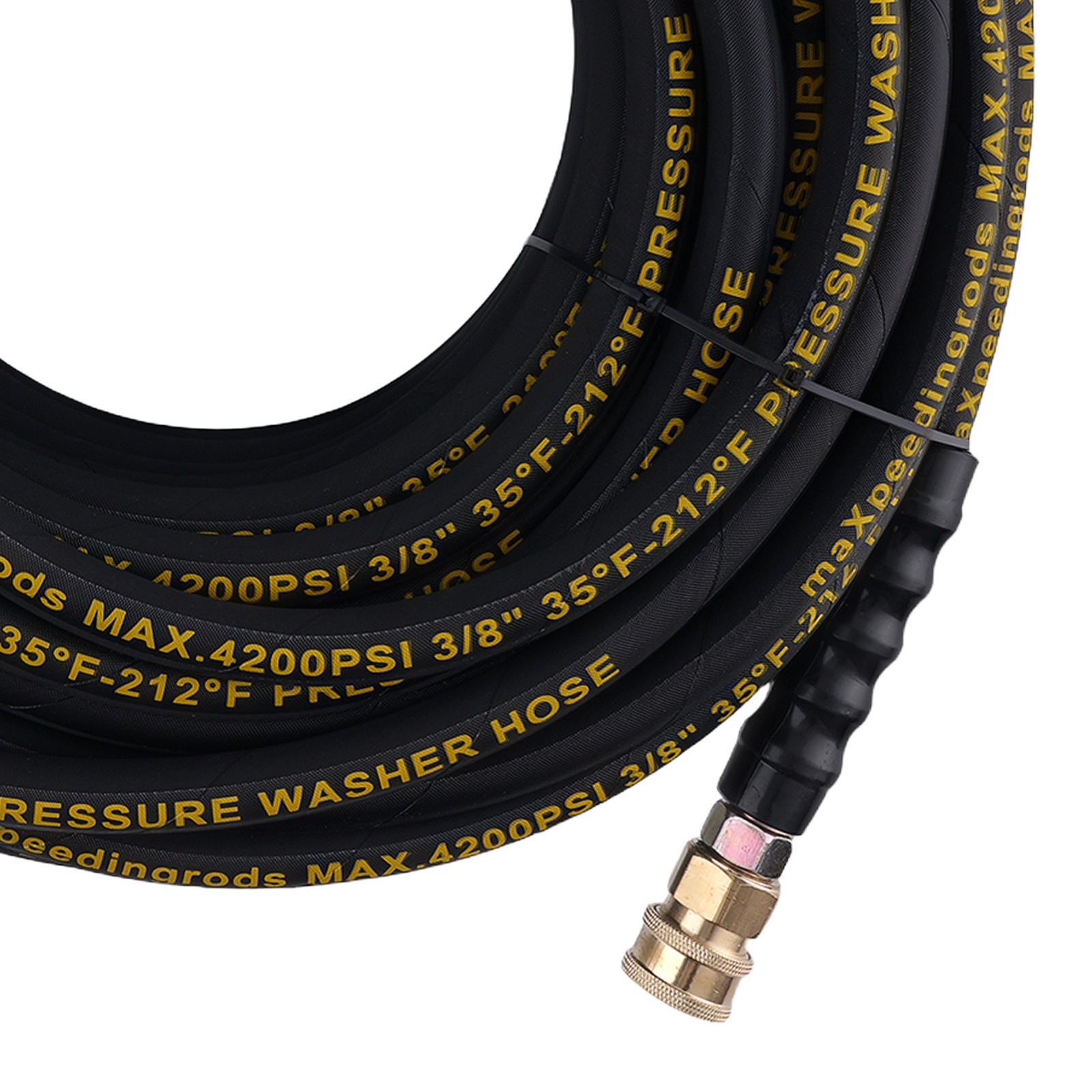3/8″ Pressure Washer Hose 100FT 4200PSI with 3/8″ Quick Connect Kink Resist
