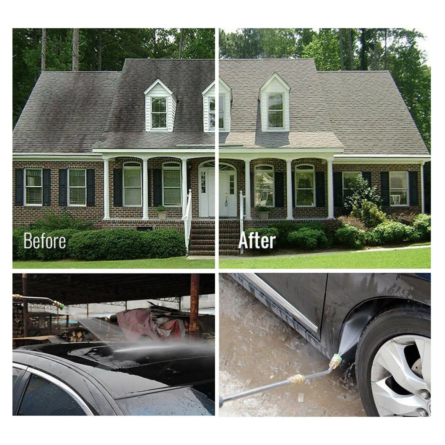 Gutter Cleaning Tool Extension Wand Lance Rod High Pressure Washer Roof Cleaner