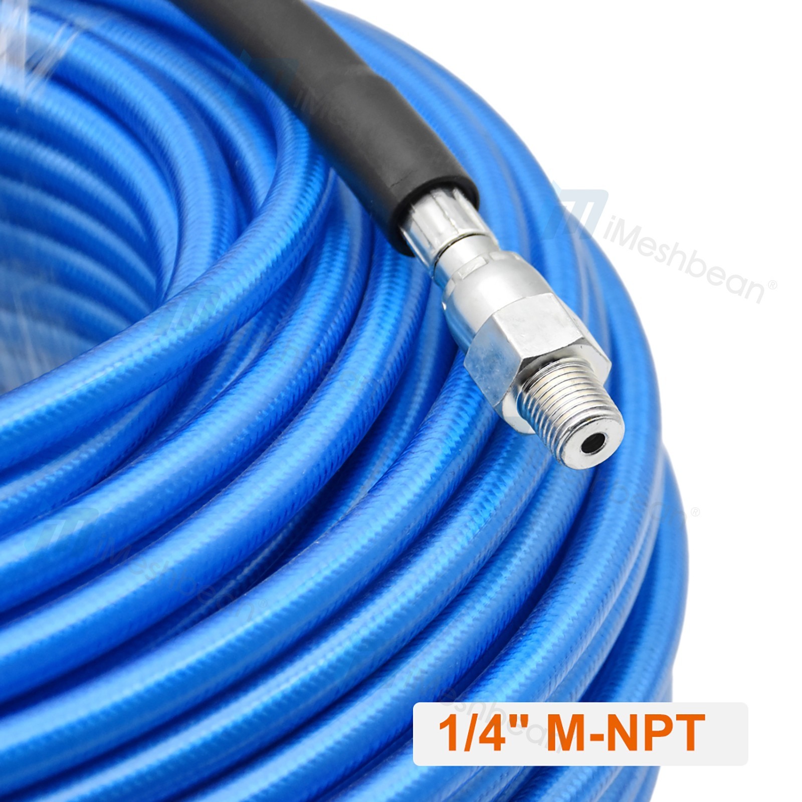Sewer Jetter Nozzle Kit 1/4″ NPT 200FT Drain Cleaning Hose For Pressure Washer