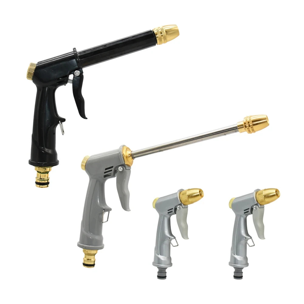 High Pressure Water Gun – 360° Rotating Nozzle, American Thread for Car & Patio