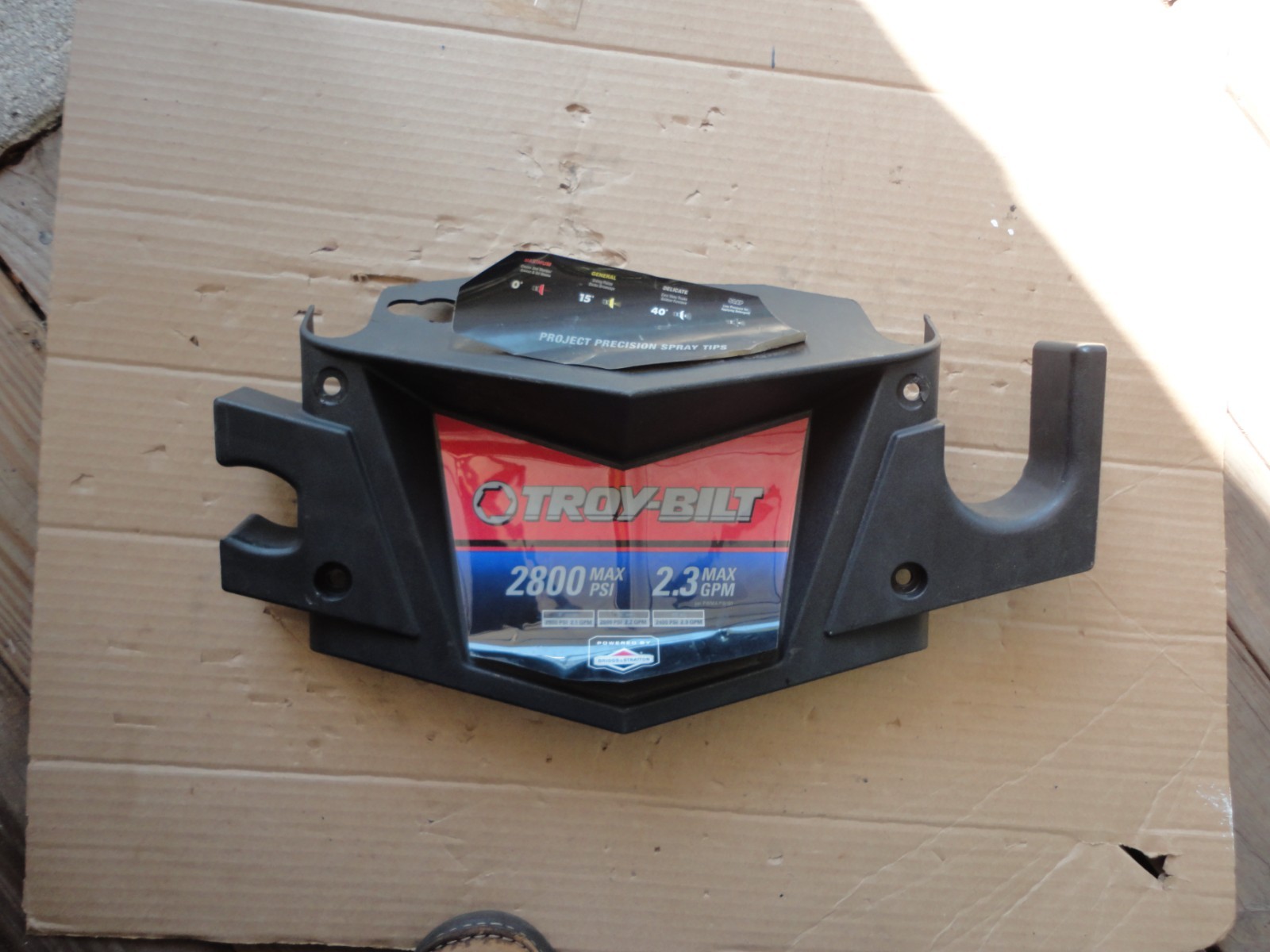 020486 Troy-Bilt 2,700 2800 PSI Pressure Washer BILLBOARD PLASTIC